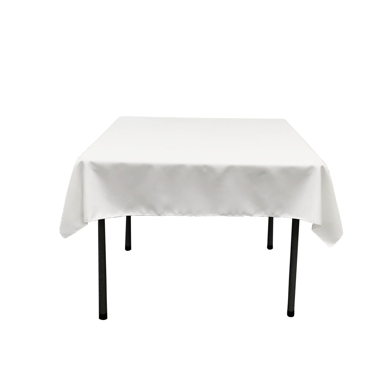 58 x 58 Inch Square Tablecloth Polyester Poplin Durable Event and Dining Linen